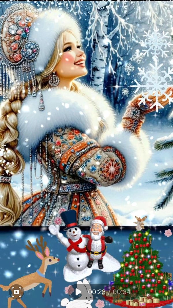 портрет снегурочки