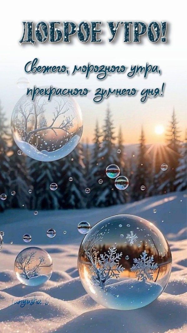 доброе утро мороз