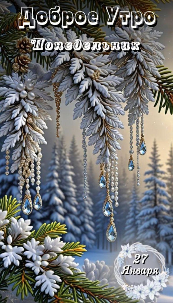 доброго утра зимой