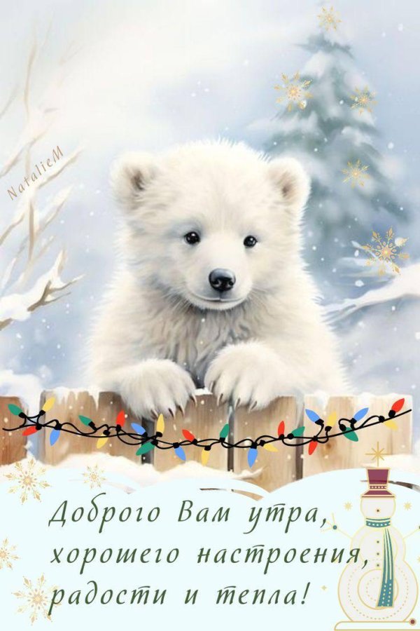 доброго утра снежного