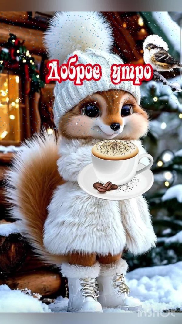 добрая зимнее утро