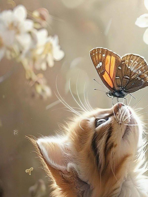 котик бабочка