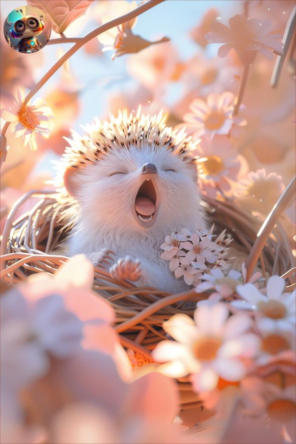 радостный ежик