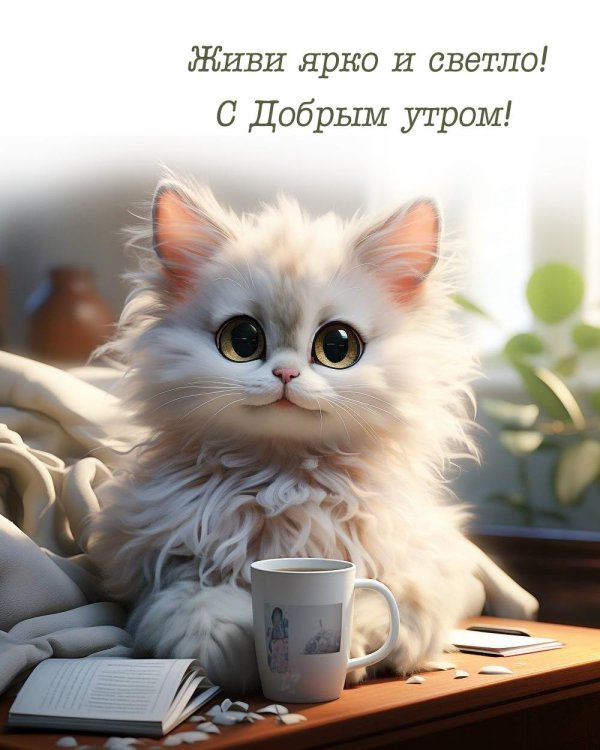 пожелание доброго утра с котиками