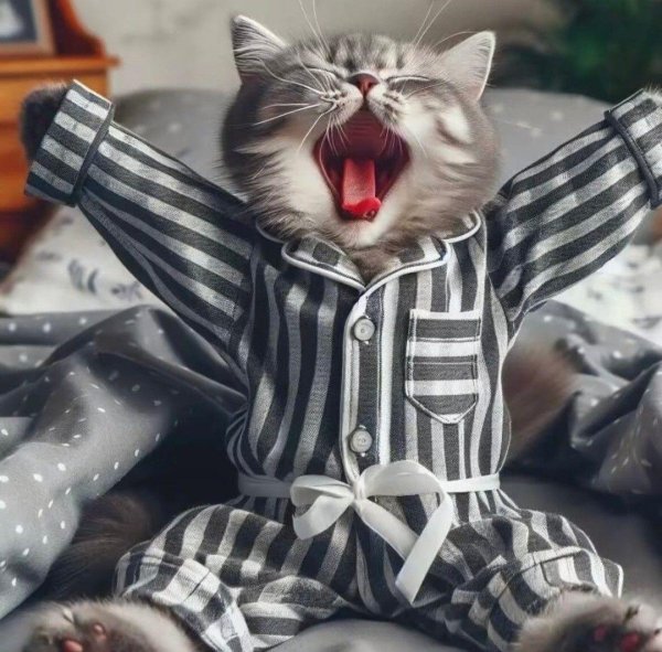 котенок проснулся