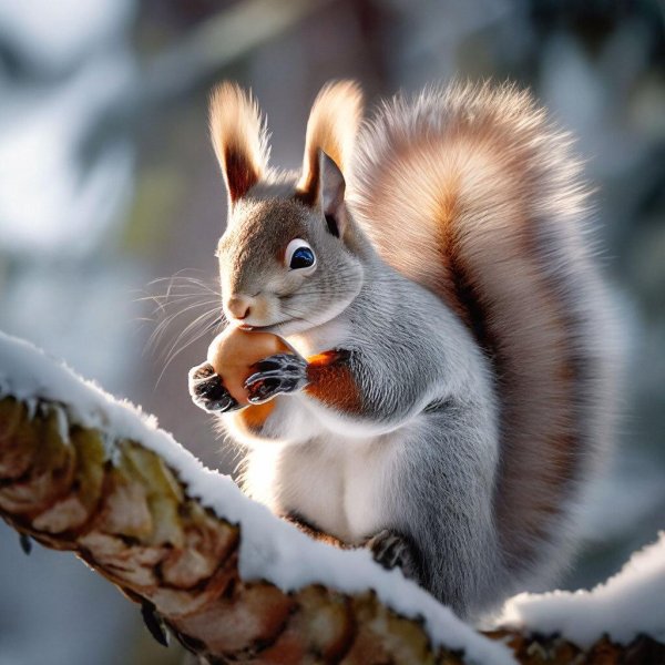 голубая сибирская белка