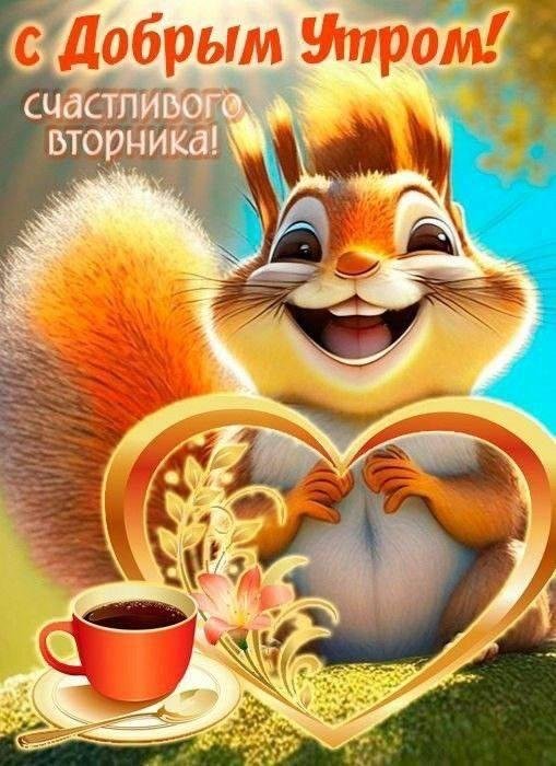 поздравление с добрым утром вторника