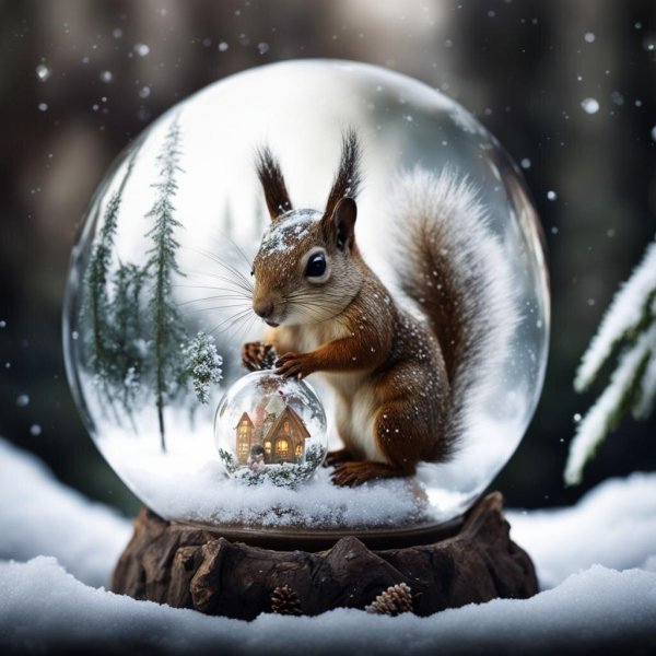 новогодние белочки