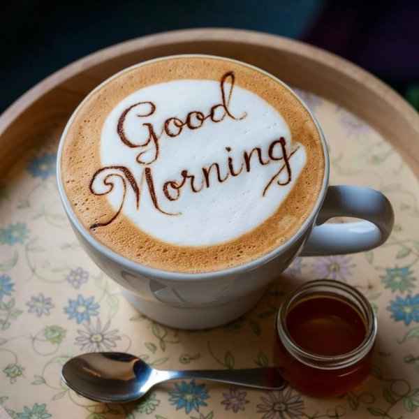 кофе утро