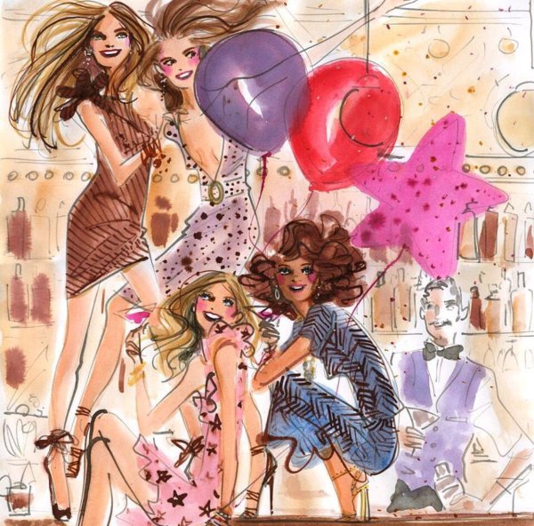 стильные подружки