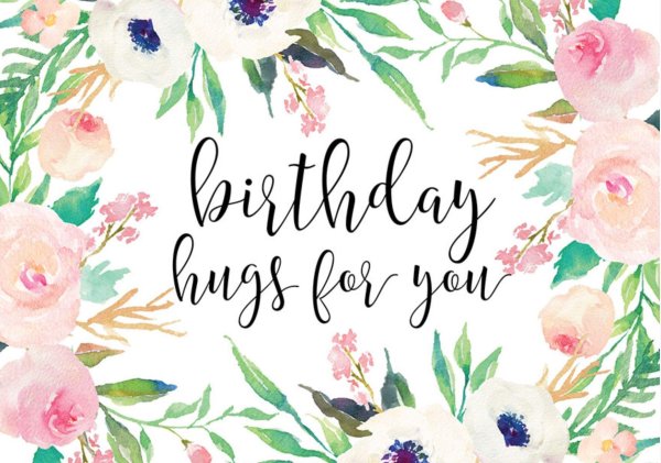 открытка happy birthday