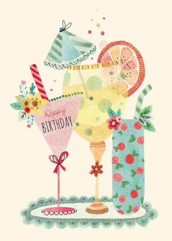 happy birthday коктейли