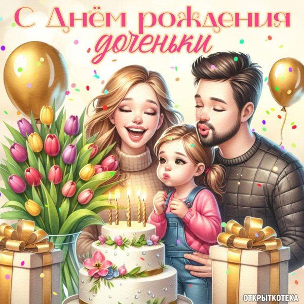 день рождение доченьки