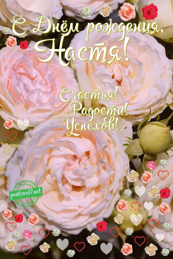 с день рождения настя