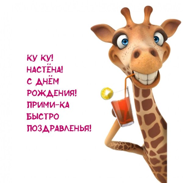 с днём рождения настя открытки прикольные
