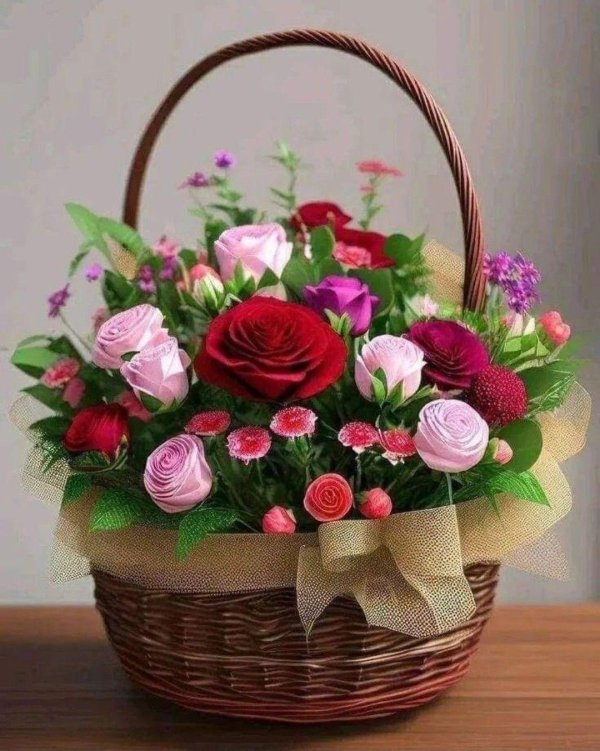 корзинка цветов