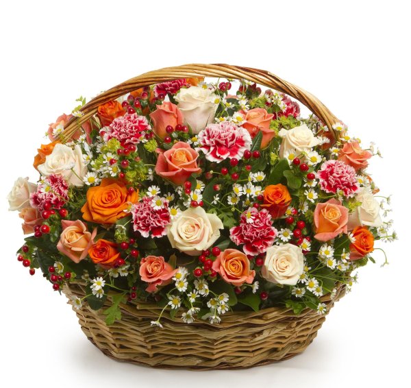 корзина роз