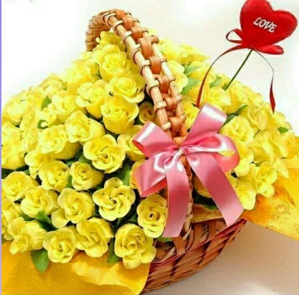 букет желтых роз