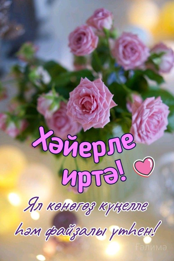 доброе утро на татарском языке