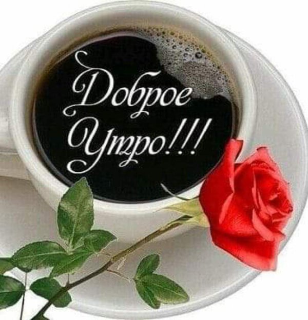 стикер с добрым утром