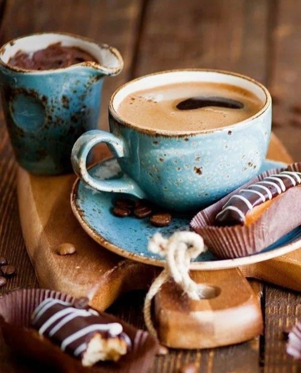 горячего кофе