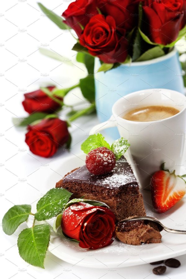 кофе цветок