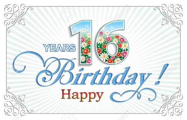 16 лет поздравления