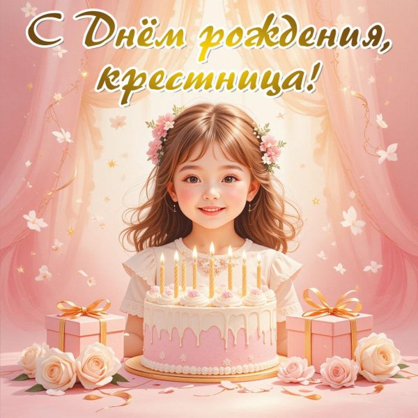 поздравление с рождением крестницы