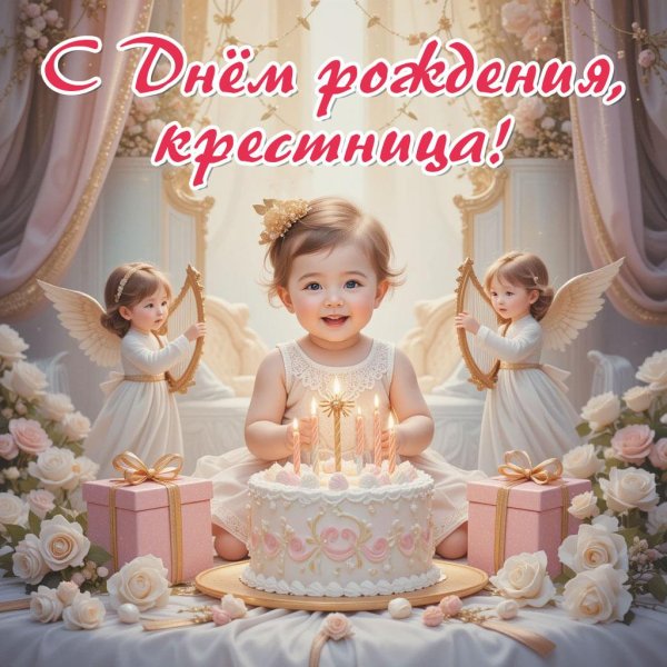 поздравление с рождением крестницы