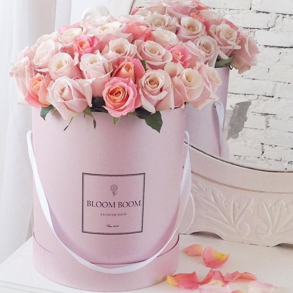 красивые букеты в коробках