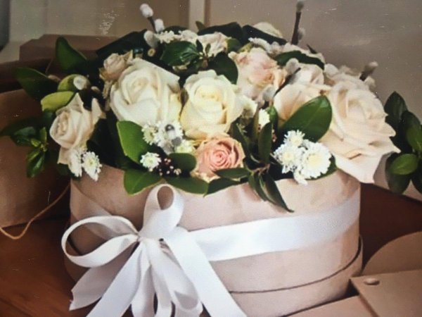 цветочные композиции в коробках
