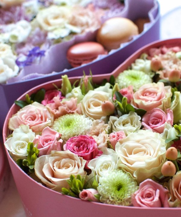 коробочка с цветами