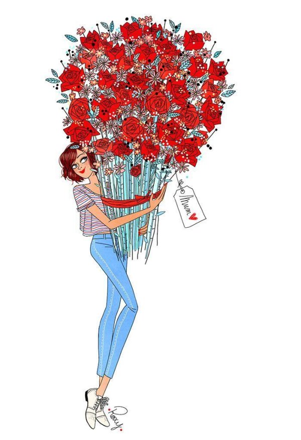 иллюстрации девушек