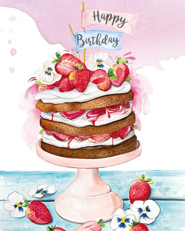 strawberry shortcake cake