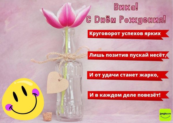 с день рождения вика