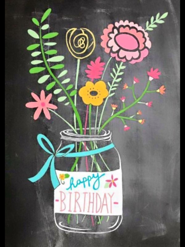 рисунки мелом