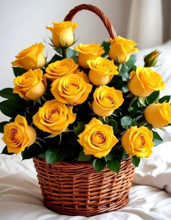 роза желтая