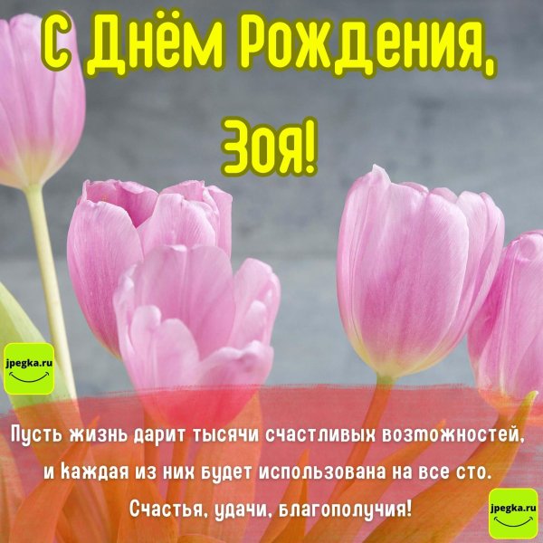 с днём рождения зоя открытки красивые