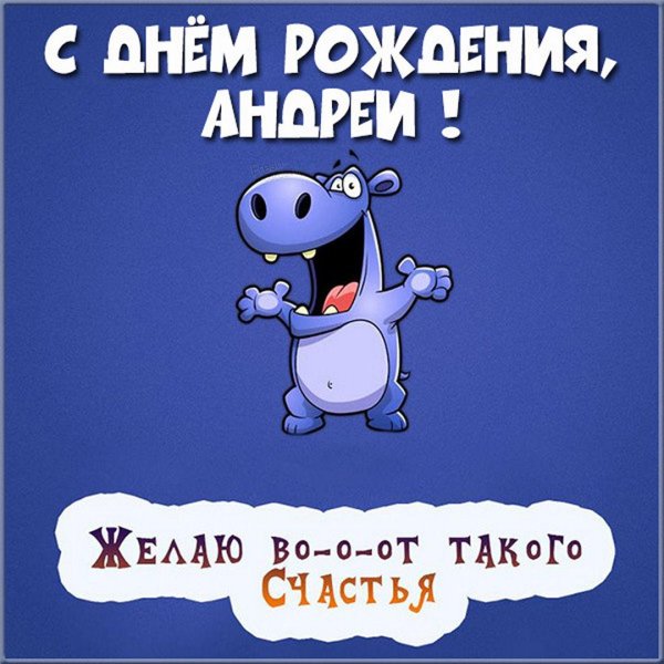 прикольные поздравления с днём рождения андрей