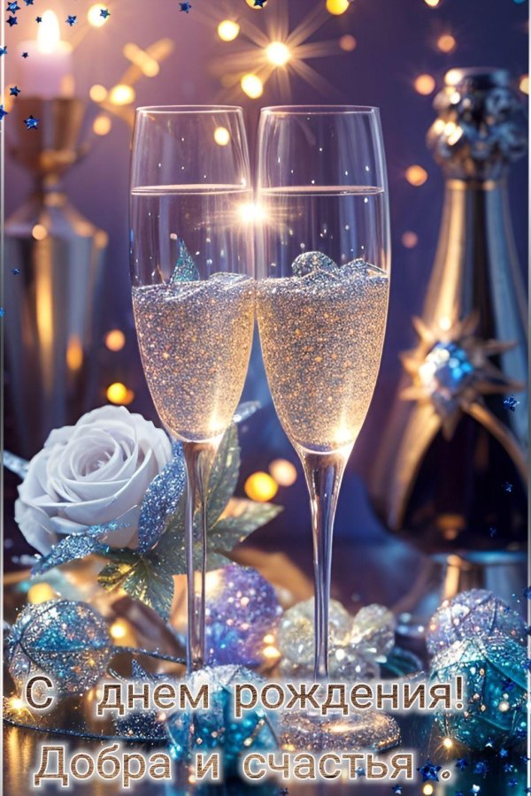 шампанское с днем рождения