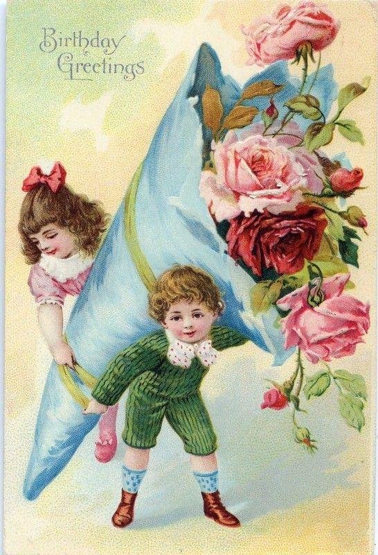 викторианские поздравительные открытки