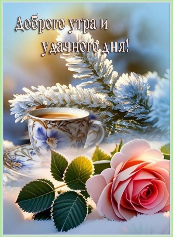 с добрым утром красивые зимние