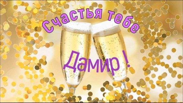 поздравление с днём рождения дамир