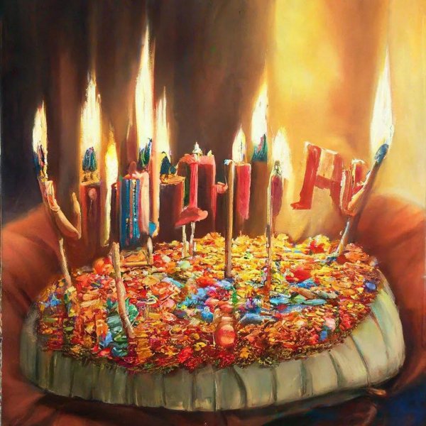 тортик со свечками