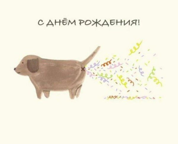 прикольная открытка на день рождения