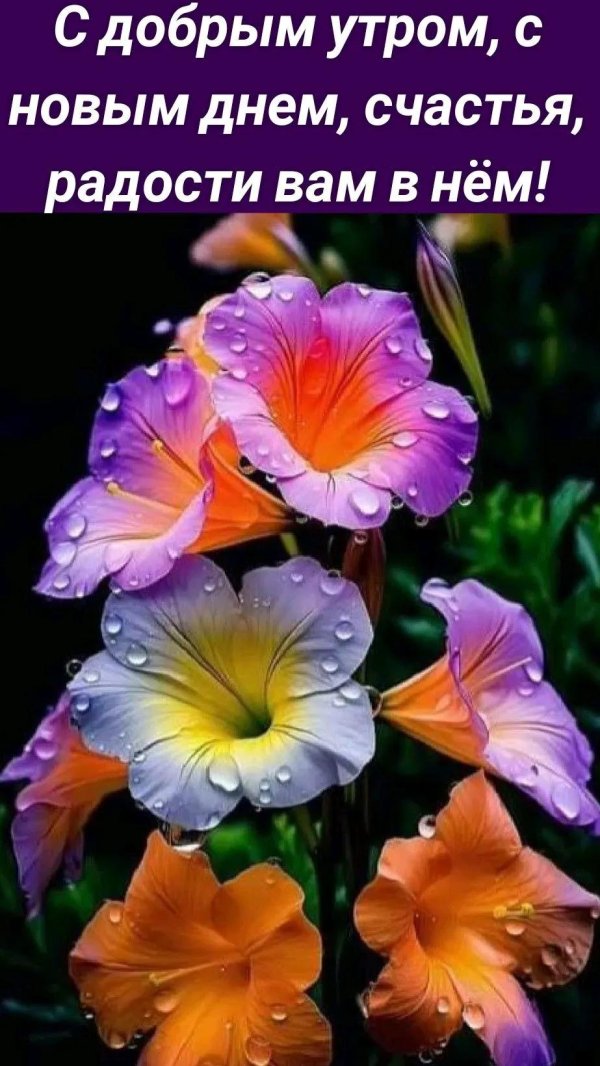 красочные цветы