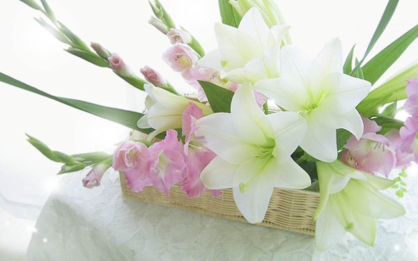 искусственные лилии