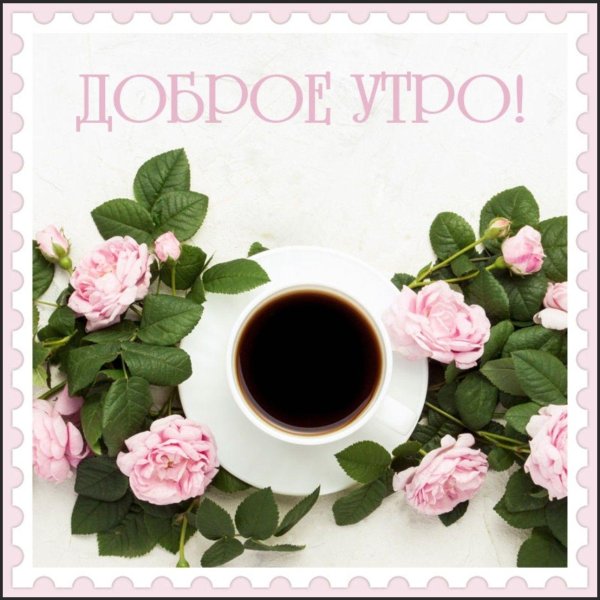 цветы и кофе