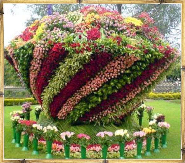 объемные клумбы