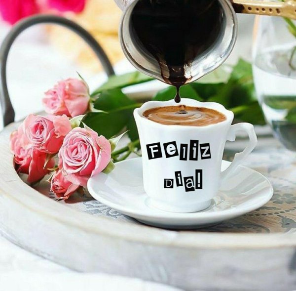 утро кофе цветы